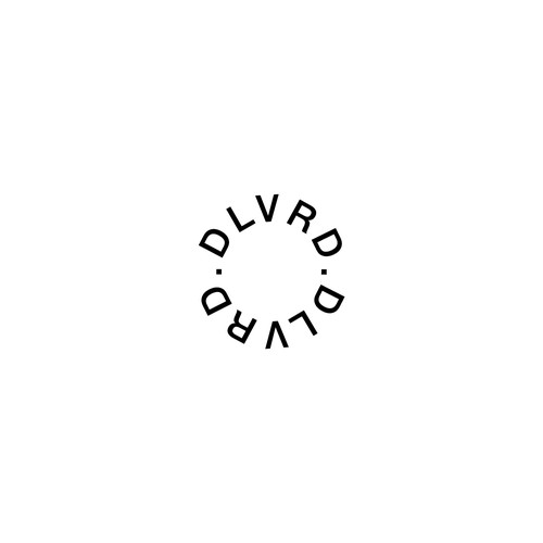 Typography brand with the title 'DLVRD.'