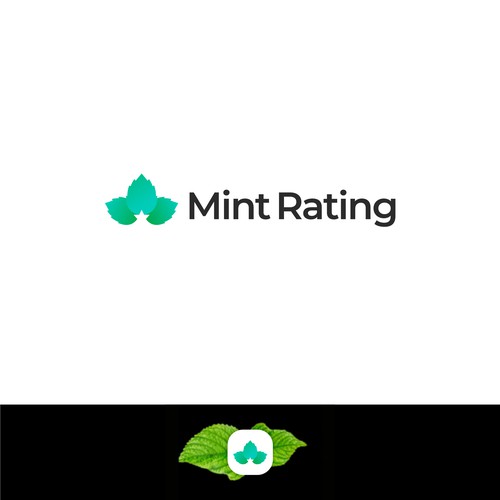 Rating logo with the title 'Mint Rating logo concept'