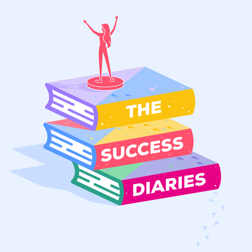 Podcast logo with the title 'The Success Diaries Podcast'