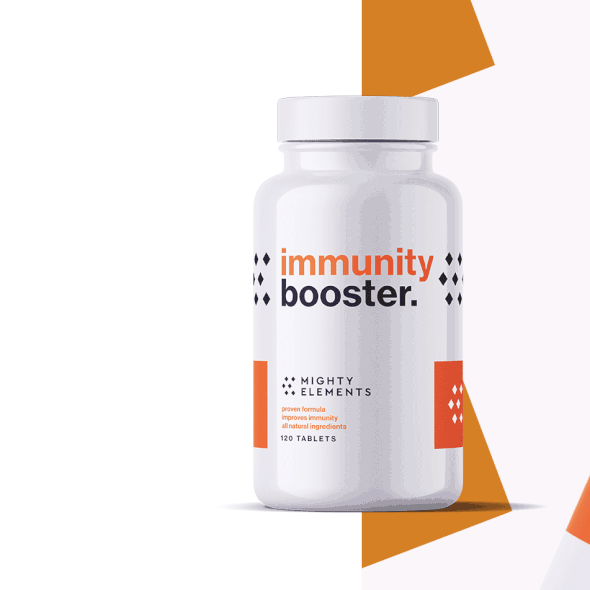 White brand with the title 'MightyElements Logo and Branding'