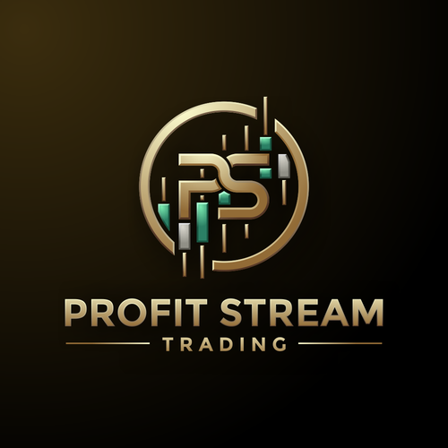 Trading logo with the title 'Profit Stream Logo'