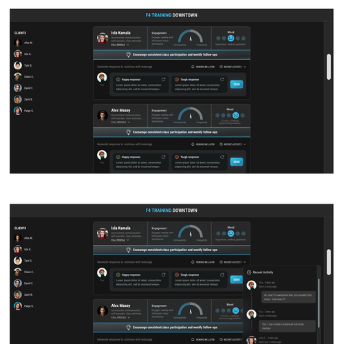 Sports website with the title 'Usability-Focused Dashboard Redesign for Uplift'