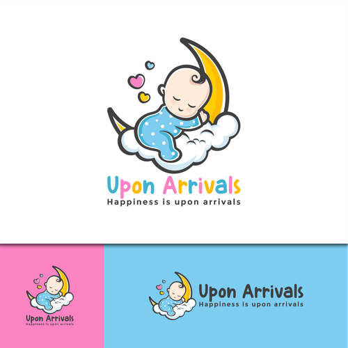 Baby boutique logo with the title 'Logo Concept for a baby products logo that appeals to soon to be mothers and toddlers'