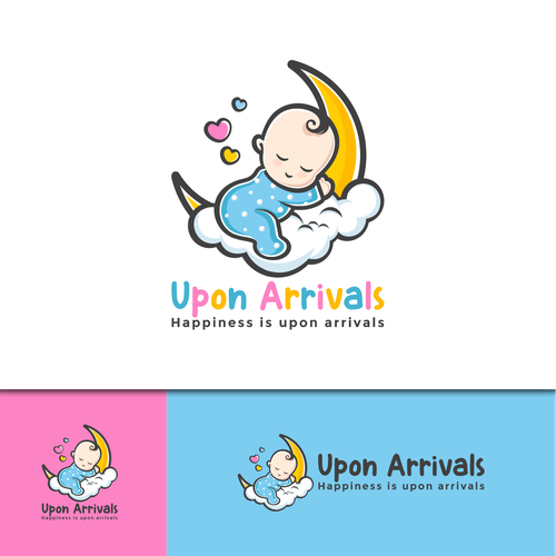 Baby clothing logo with the title 'Logo Concept for a baby products logo that appeals to soon to be mothers and toddlers'