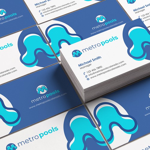 Resort design with the title 'Unused logo design for a pool company.'