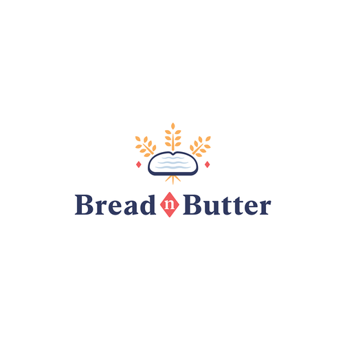 Grain design with the title 'Bread n Butter'