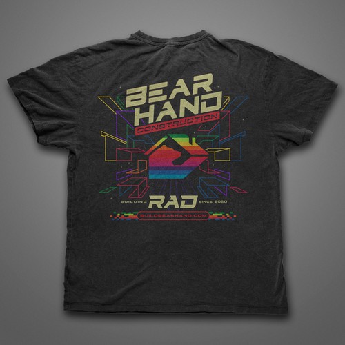 Construction t-shirt with the title 'Construction company retro design'