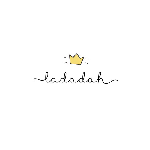 带有“Ladadah”标题的婴儿店标志