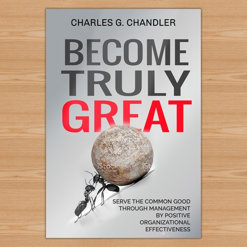 Corporate book cover with the title 'Become Great corporate cover'