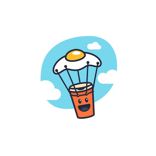 Egg design with the title 'Coffee Drop'