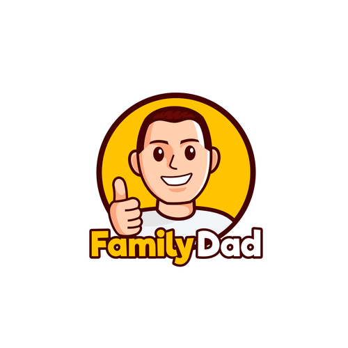 Father logo with the title 'Family dad logo for app '