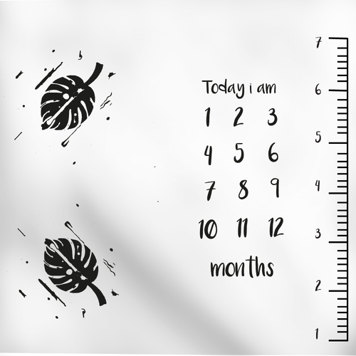 Blanket design with the title 'organic baby'