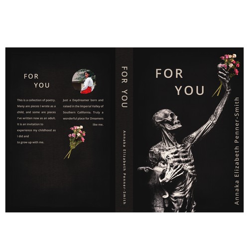 Poetry book cover with the title 'For you'