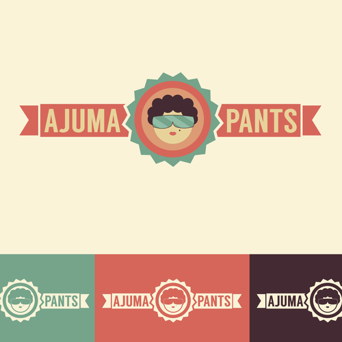 Funky logo with the title 'Ajuma Pants'