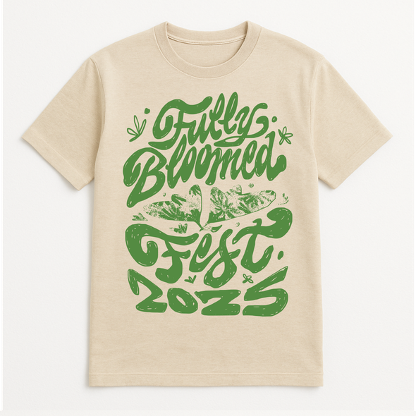 Event t-shirt with the title 'Fully Bloomed Fest Shirt '