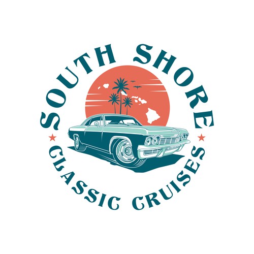 Vehicle logo with the title 'South Shore Classic Cruises'