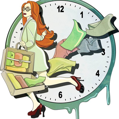 Style illustration with the title 'Dry Cleaning Bussines'