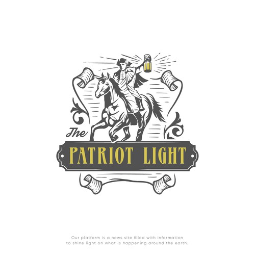 Patriot design with the title 'Classic Logo for The Patriot Light'