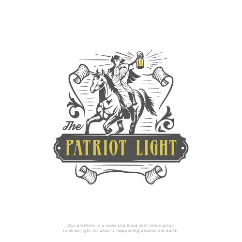 Patriot logo with the title 'Classic Logo for The Patriot Light'