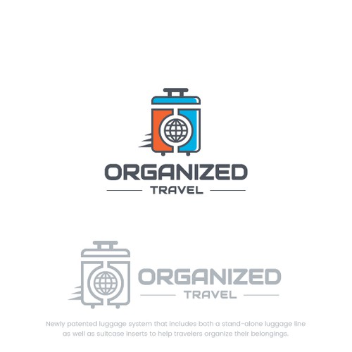 Flight design with the title 'Creative Bold Logo For Luggage Sell Company'