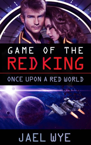 Futuristic book cover with the title 'Create an exciting ebook cover for science fiction romance author Jael Wye'