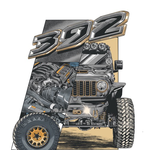 Jeep design with the title 'Jeep wrangler 392'