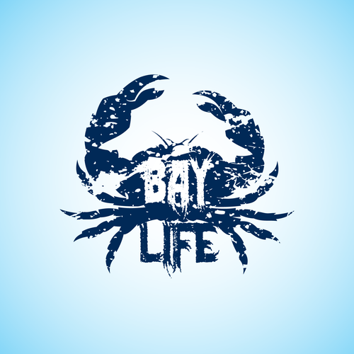 Crab logo with the title 'Logo for Bay Life'