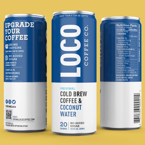 Coffee label with the title 're-design LOCO Coffee Co.'