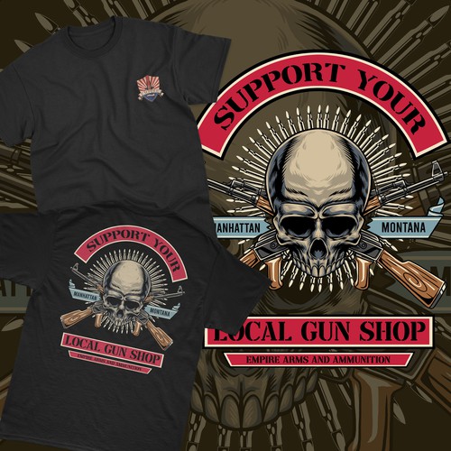 Military t-shirt with the title 'Local Gunshop '