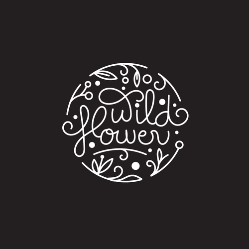 Circle logo with the title 'Wild Flower'