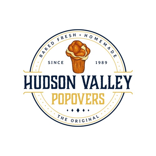 Homemade design with the title 'Hudson Valley Popovers'
