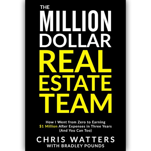 Real estate book cover with the title 'Book cover for Real Estate company.'