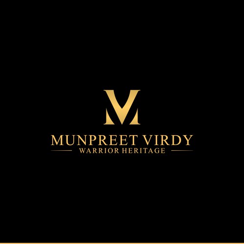 Mv logo with the title 'MUNPREET VIRDY'