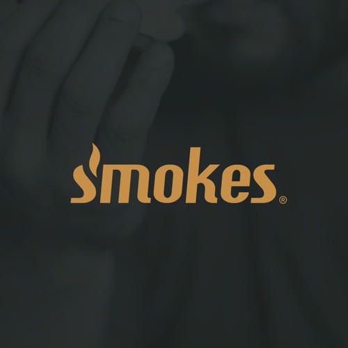 Classic logo with the title 'Bold Wordmark for "smokes", a company that sells cannabis and tobacco products directly to end customers'