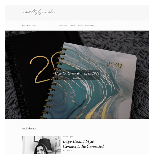 SEO design with the title 'Novelty by Nicole Website Redesign'