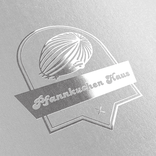 Silver logo with the title 'Logo | Restaurant'