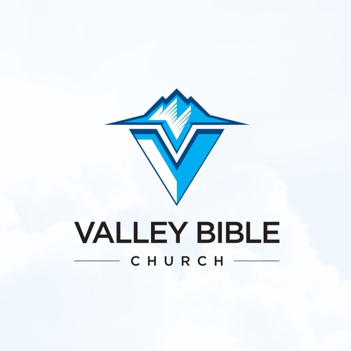 Religion design with the title 'Valley Bible Church '