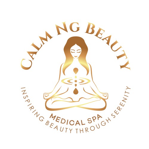 Meditation logo with the title 'Logo design for Spa'