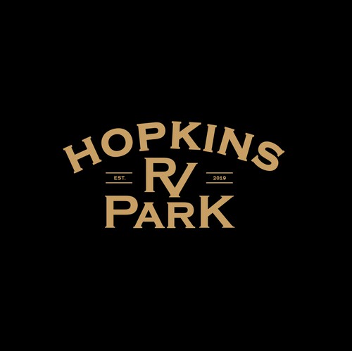 Tourism logo with the title 'Hopkins RV Park'