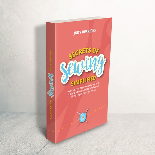 Hobby design with the title 'Cover for a sewing book'