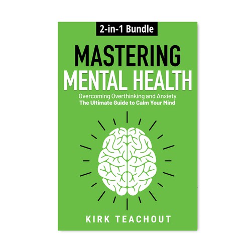 Mental health design with the title 'Bold book cover design for Mental Health'