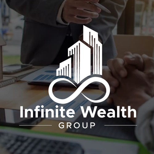 Blue and black design with the title 'Infinite Wealth Group'