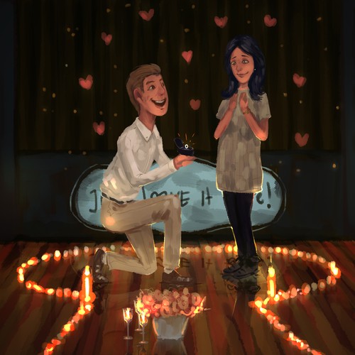 Wedding artwork with the title 'illustration'