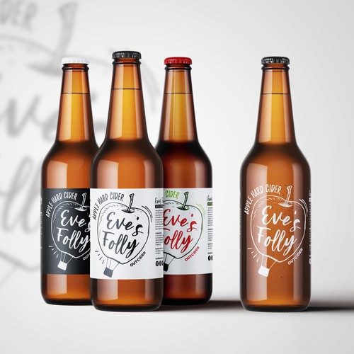 Hipster label with the title 'Cider label'