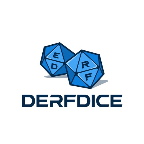 Keyboard design with the title 'Derfdice Logo'