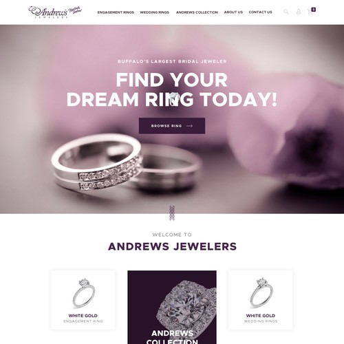Shopping design with the title 'jewelry - online shop design'