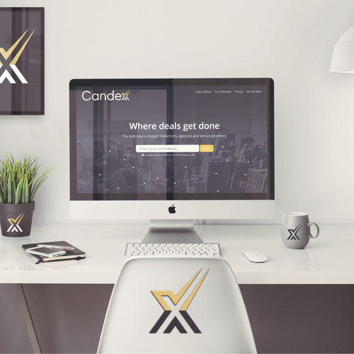 Safety design with the title 'Candex. Logo for a payment product'