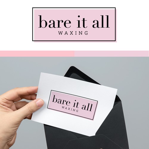 Waxing logo with the title 'Minimalistic Spa Logo'