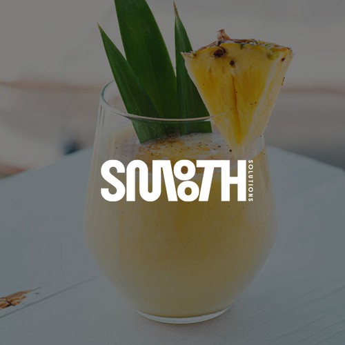 Juice bar design with the title 'Smooth'