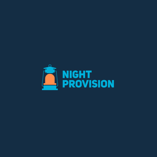 LED logo with the title 'Night provision'